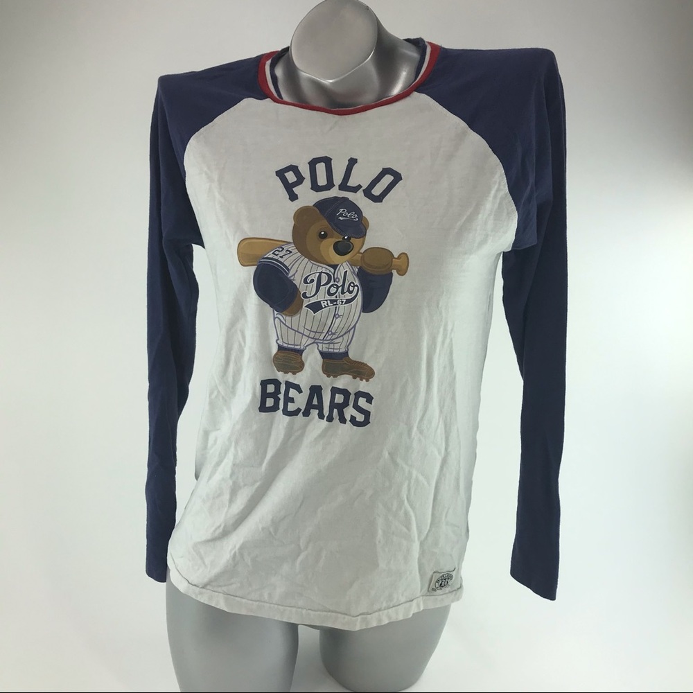 Ralph Lauren Athletic Polo w/ Brown Bear Woman’s size L